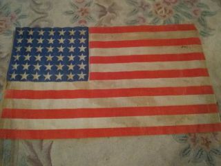 Rare 42 Star American Parade Flag 38x21