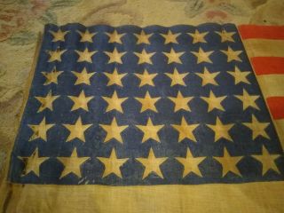 RARE 42 star american parade flag 38x21 2