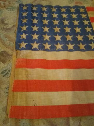 RARE 42 star american parade flag 38x21 3