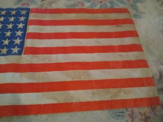 RARE 42 star american parade flag 38x21 4