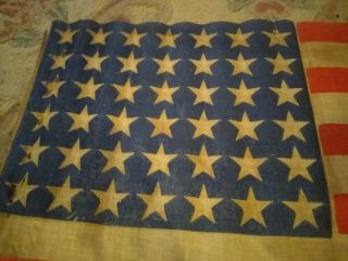 RARE 42 star american parade flag 38x21 6