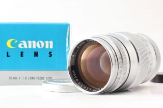 Rare [mint In Box] Canon 85mm F/1.  9 L39 Ltm Leica Screw Mount Japan 0767