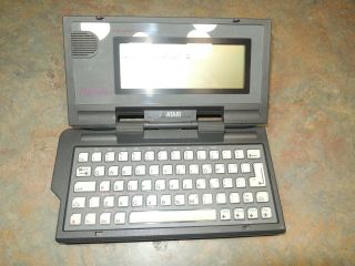 Atari Hpc - 004 Portfolio Portable Pocket Handheld Dos Computer Read Rare