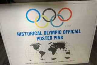 Tokyo Olympic 2021 Official Poster Pins Rare From Japan
