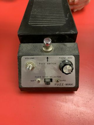 Vintage Rare 70s Shin - Ei Companion Tr - 6 Fuzz Wah Pedal