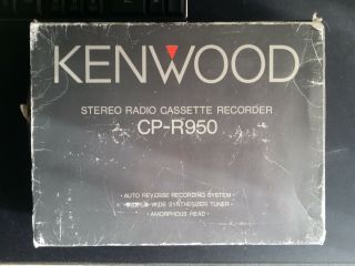 Nos,  Rare Kenwood Cp - R950/aiwa Hs - Jx505 Stereo Cassette Recorder