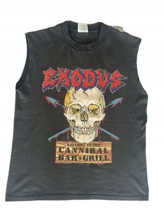 Vintage Exodus T - Shirt Vtg Rare 80s Metal Tour Shirt