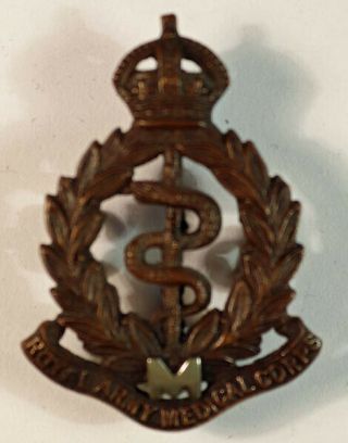 Royal Army Medical Corps Militia Ww1 Osd Cap Badge - Rare