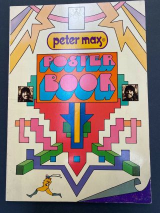 Rare Vintage Peter Max Poster Book Poster Book Circa 1970
