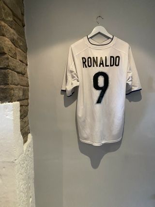 Large Mens Football Shirt Inter Milan 1999 Away Ronaldo R9 Nazario Rare Og