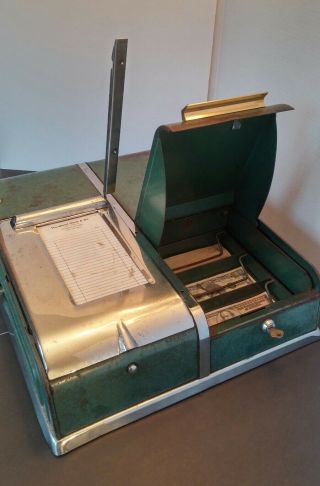Antique/vtg Art Deco Cash Register - Cashier,  Strong Box,  Circa 1930s - 40s,  Rare