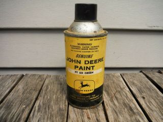 Vintage John Deere Green Spray Paint Can N.  O.  S Rare 4 Legged Deere Oil Sign
