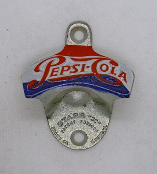 Rare Vintage Starr X Pepsi - Cola Wall Mounted Bottle Opener