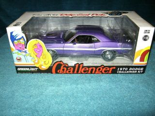 Very Rare Limited Edition 1970 Dodge Challenger R/t Hemi Greenlight 1/18