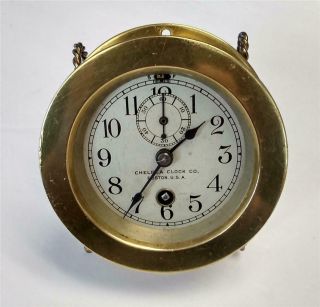 Chelsea Clock - Brass - Circa 1909 Very Rare 3 " Dial,  3 - 1/2 " Case