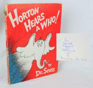 Dr.  Seuss Horton Hears A Who 1954 Signed Suess Collectible Rare Classic