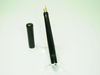 Rare 1920´s Italian Tibaldi No 3 Hard Rubber Safety Fountain Pen Full Flex Nib