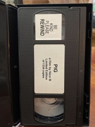 PIG Nico B VHS RARE 1156/1334 Rozz Williams Horror movie Cult Indie 3