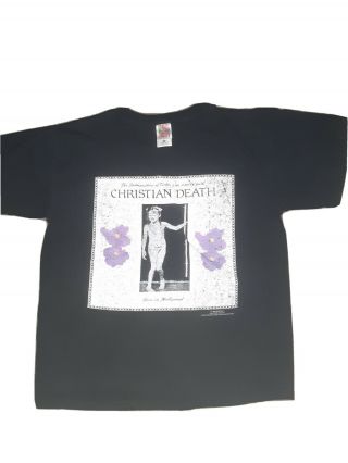 Vintage Christian Death Concert Shirt Rare M Rozz Williams 1999