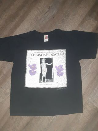 Vintage Christian Death Concert Shirt Rare M Rozz Williams 1999 2