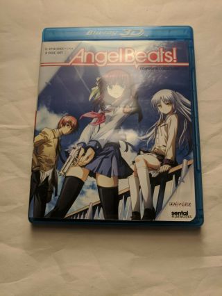 Angel Beats: Complete Series (blu - Ray Disc,  2011,  2 - Disc Set) Rare Oop Anime
