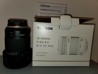 Tamron 18 - 400mm F/3.  5 - 6.  3 Di Ii Vc Hld Nikon - 7 Mths Old - Rarely Cond