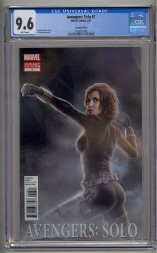 Avengers: Solo 3 Cgc 9.  6 Rare Scarlet Johansson Cover