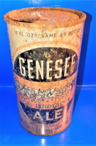 Ultra Rare Genesee 12 Horse Ale Beer Can Usbc 68 - 15.  Tough Can In Any