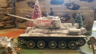 T - 34 Rare 1:32 Forces Of Valor Eastern Front 1944 Winter Camo W\ Accessories