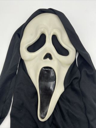Scream Ghostface Mask Fun World Div Rare Glow In Dark Vintage HTF w/ Robe & Belt 2