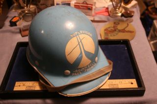 Rare Nasa Apollo Era North American Rockwell Supervisor Fiber Employee Hard Hat