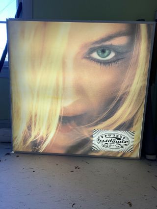 Madonna Ghv2 Greatest Hits Rare Dura Tran Lightbox Poster Promo