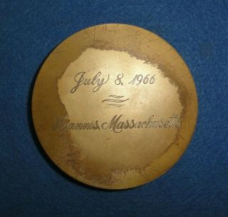 Rare John F.  Kennedy Medal,  July 8,  1966,  JFK Memorial Park Ded.  Hyannis,  Mass. 3