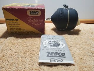 RARE EARLY VERSION ZEBCO MODEL 89 FEATHERTOUCH AND PAPERWORK 3