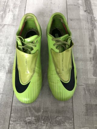 Nike Mercurial Vapor Iv Fg Football Soccer Green Shoes Us10.  5 Uk9.  5 Rare Italy
