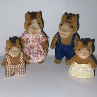 Very Rare Sylvanian Families Flair / Calico Critters Vintage Horse Family