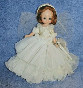 Vintage Tiny Betsy Mccall Doll In Rare Bride Outfit Vgc