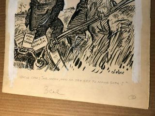 Rare Published Signed Illustration Art Oscar Cesare 30s Marx Uncle Sam 4