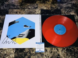 Beck Rare Signed Autographed Colors Limited Edition Red Colored Record Bas