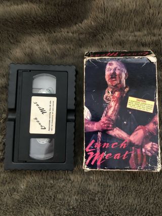 Lunch Meat VHS Rare Horror Big Box SOV Tapeworm Productions Gore HTF 2