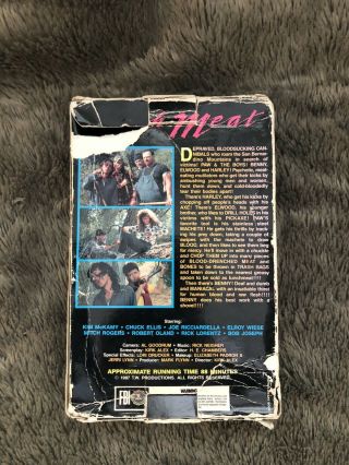 Lunch Meat VHS Rare Horror Big Box SOV Tapeworm Productions Gore HTF 6
