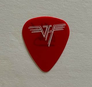 Eddie Van Halen Rare Guitar Pick Two Different Color Ink On Front And Back