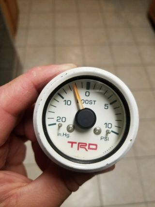 Rare Oem Toyota Trd Factory Boost Gauge Tacoma 4runner Tundra 3.  4 Supercharger