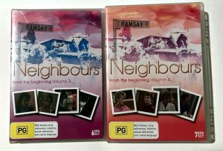 Neighbours: From The Beginning (volume 3 & 4) Oz Tv Series Ultra Rare 13 - Dvd Set