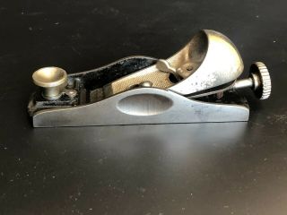 Rare Early Stanley No.  60 Low Angle Block Plane With Iron