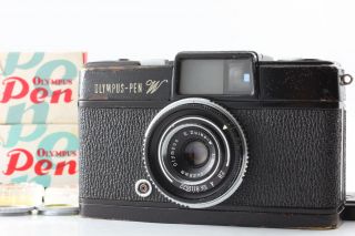 [rare Exc,  5] Olympus Pen W Wide Black Half Frame Film Camera From Japan 237