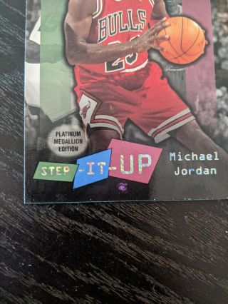 96 - 97 Fleer Ultra Michael Jordan Platinum Medallion SSP Extremely Rare. 3