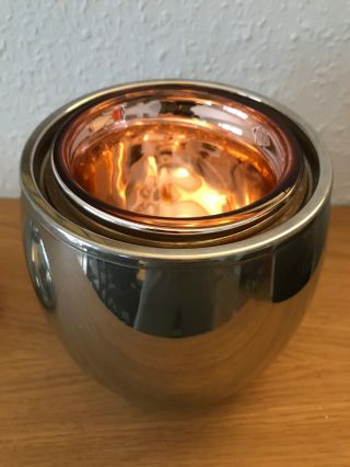 1950s Rare Vintage Silver Plated Ice Bucket by Aldo Tura for Macabo 4