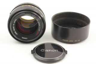 【optical Rare " O " 】 Canon Fd 55mm F1.  2 S.  S.  C Ssc Mf Lens W/ Hood From Japan