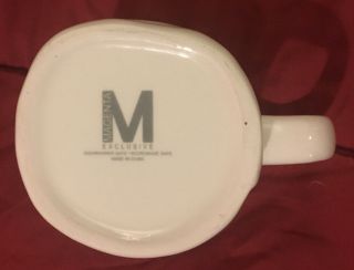 Vintage Rae Dunn For Magenta Teapot Tea Mug Rare White 3